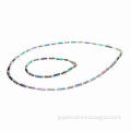 Hematite Multicolor Magnetic Necklace, Fashionable Jewelry Set